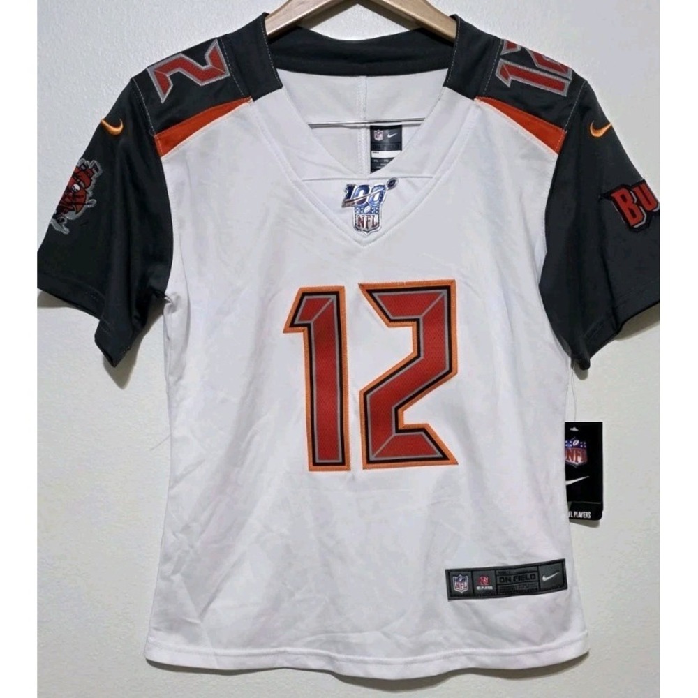Tom Brady #12 Tampa Bay Buccaneers 100th Anniversary Game Jersey White‎ XXL Nike
